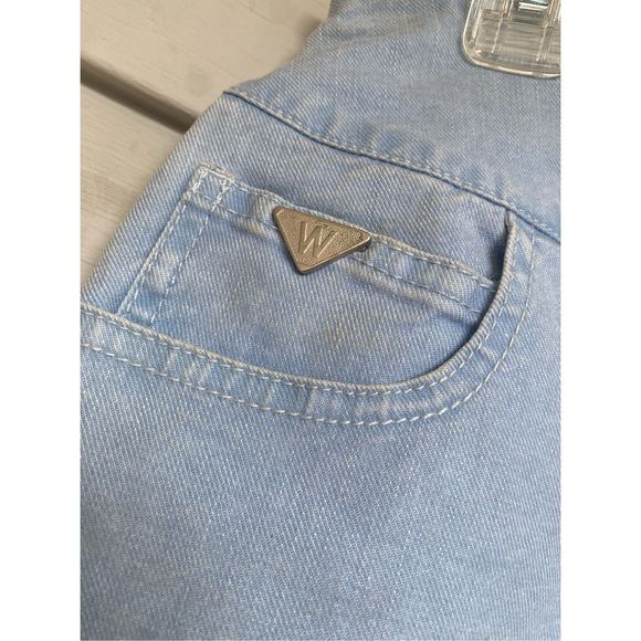 Max Mara Weekend Light Blue Denim Cotton Blend Washed Denim Midi Skirt Size 10 - Picture 3 of 16